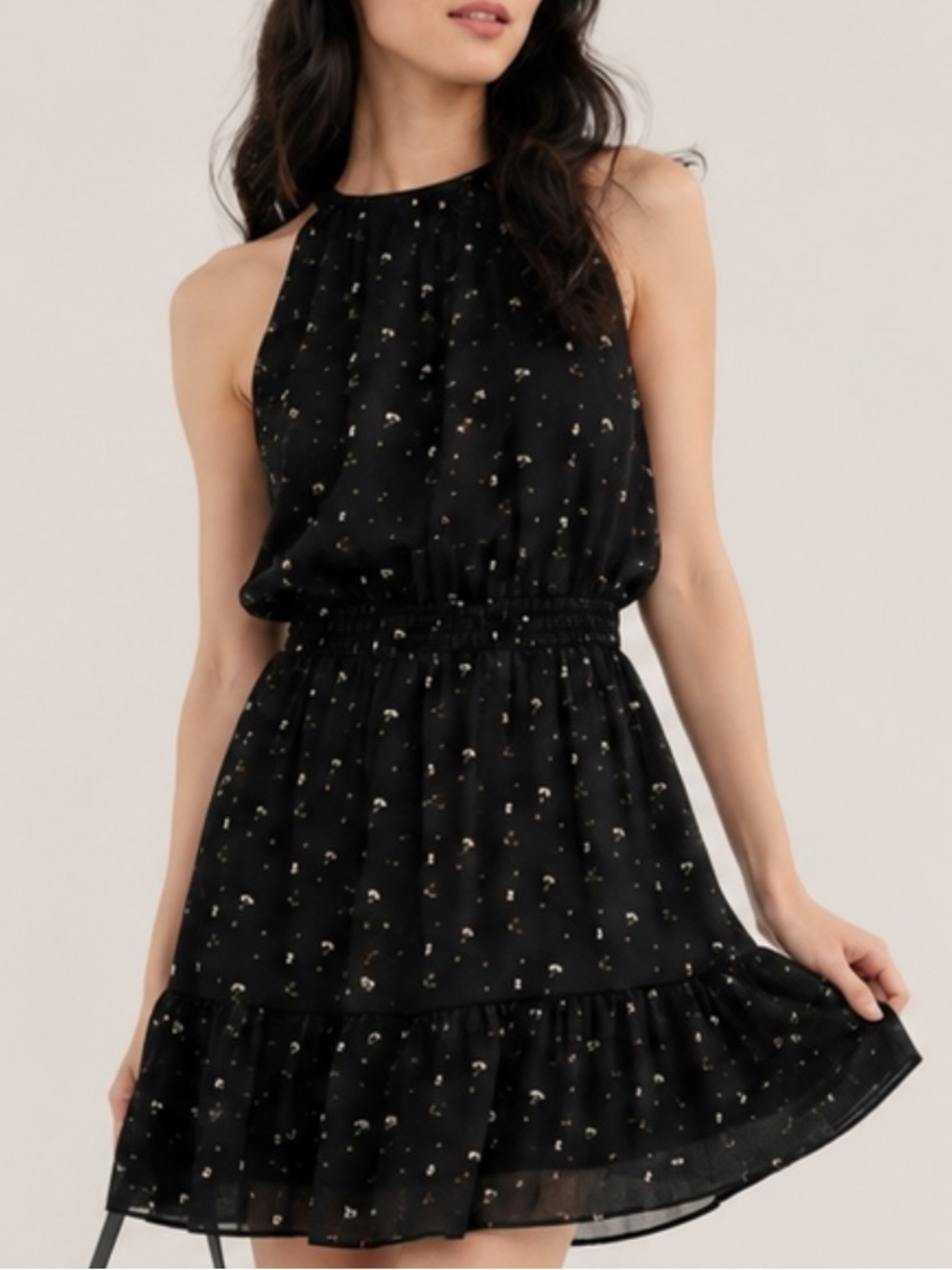 Aritzia Wilfred Effet Floral Mini Dress Size XXS
